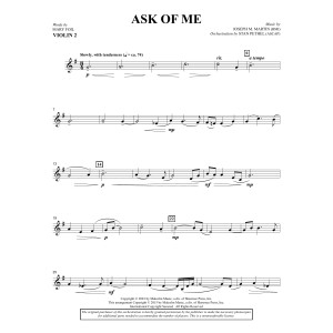Ask of Me - Violin 2